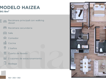 Departamento de una recamara en la Garita, excelente para inversión