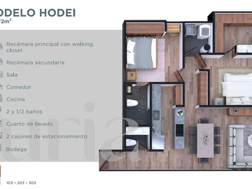 Departamento de una recamara en la Garita, excelente para inversión