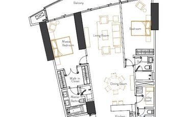 Shang Residences at Wack Wack - Upscale spacious 2 bedrooms 154 sqm 5% DP to move in