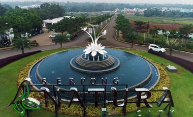 DIJUAL RUMAH HOEK SERPONG NATURA CITY, TANAH SUPER LUAS