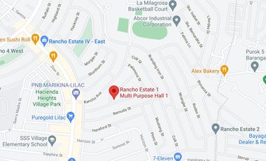 Lot with Bungalow in along Pinto Street in Rancho Estate 1 Concepcion Dos Marikina City