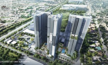 Apartemen Klaska Residence Tower Azzure, full furnish type studio 3502, Jagir Wonokromo, Surabaya
