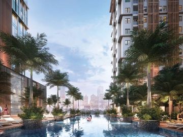 Apt Baru Furnished 2 Bedroom View Pemandangan Taman dan Kolam Renang