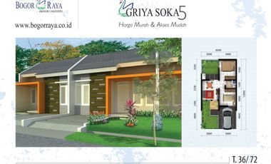 Rumah Hoek Murah Siap Huni Griya Soka Dekat Sentul Jagorawi Summarecon