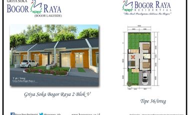 Rumah Hoek Murah Siap Huni Griya Soka Dekat Sentul Jagorawi Summarecon