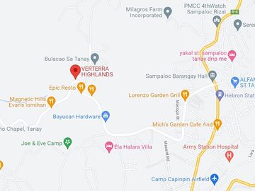 Verterra Highlands Residential Lots in Tanay Rizal overlooking sea of clouds