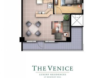 For Sale 1 Bedroom unit with balcony at Venice Luxury Residences McKinley Hill Fort Bonifacio Taguig